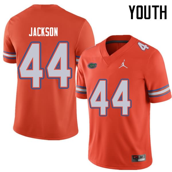 Youth NCAA Florida Gators Rayshad Jackson #44 Stitched Authentic Jordan Brand Orange College Football Jersey GNU6665MC